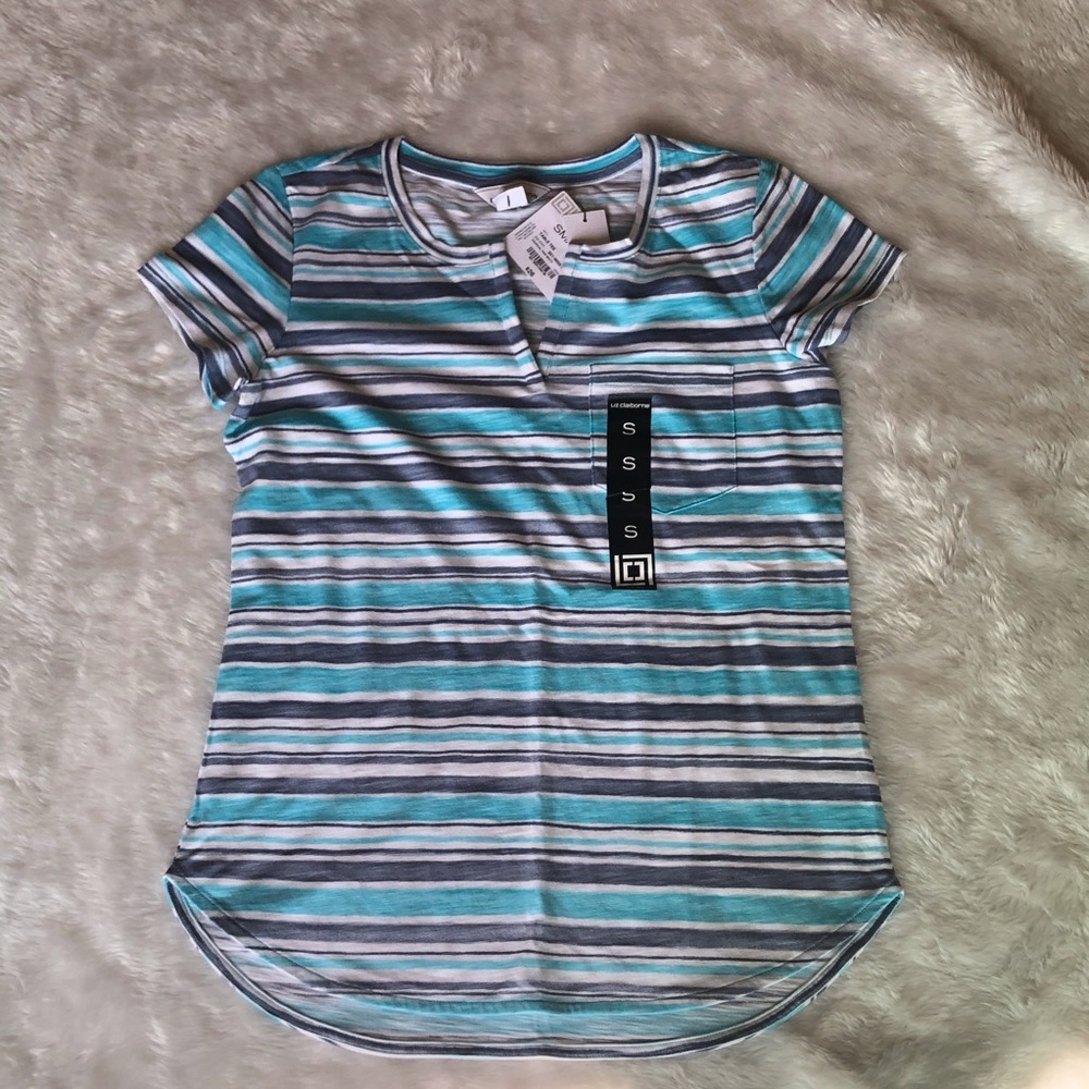 Liz Claiborne women’s split crew neck short sleeve